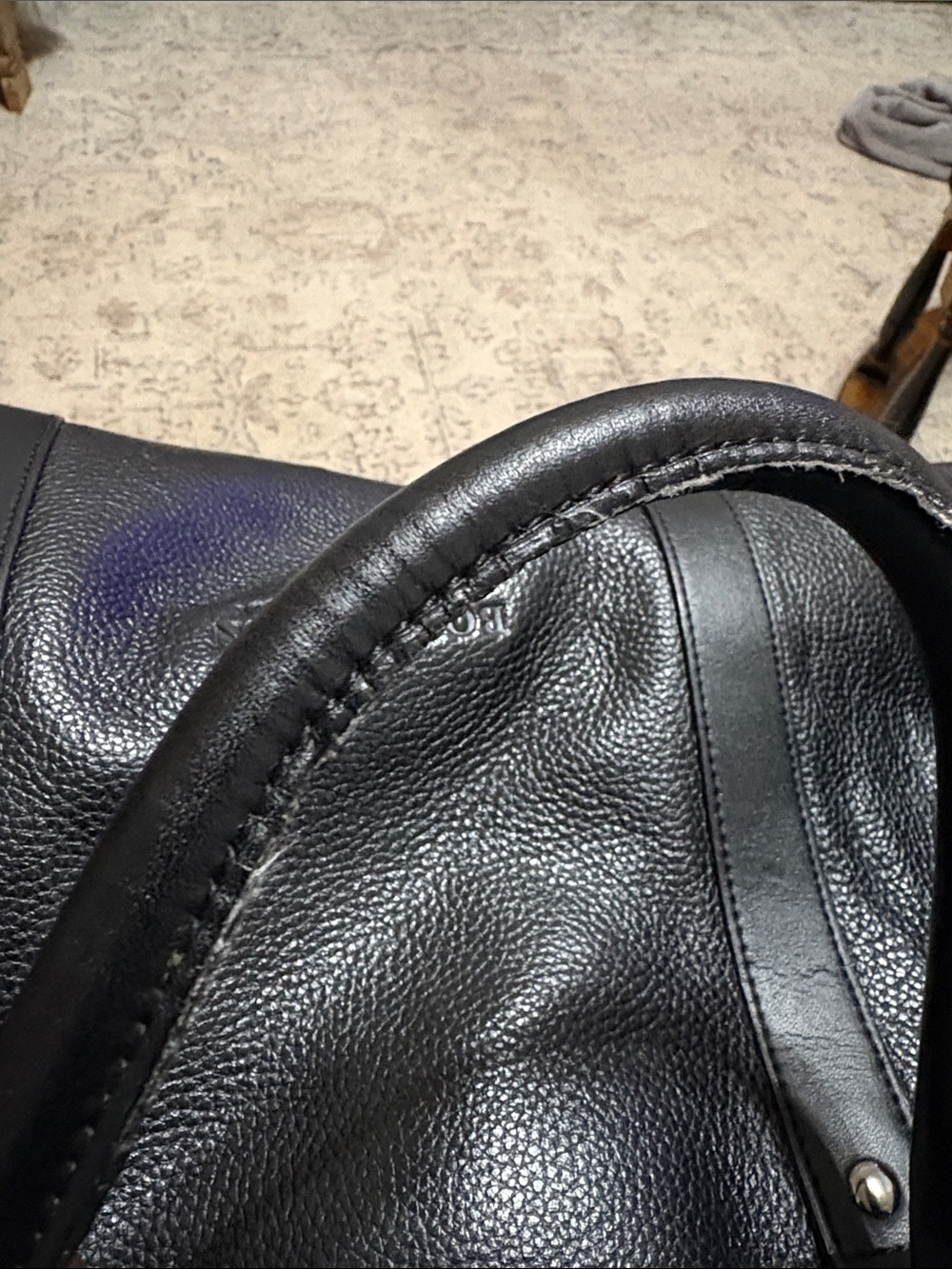 Bostanten Leather Men's Duffle Bag - Picture 7 of 7